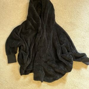 Bloomingdale's Plush Black Teddy Jacket